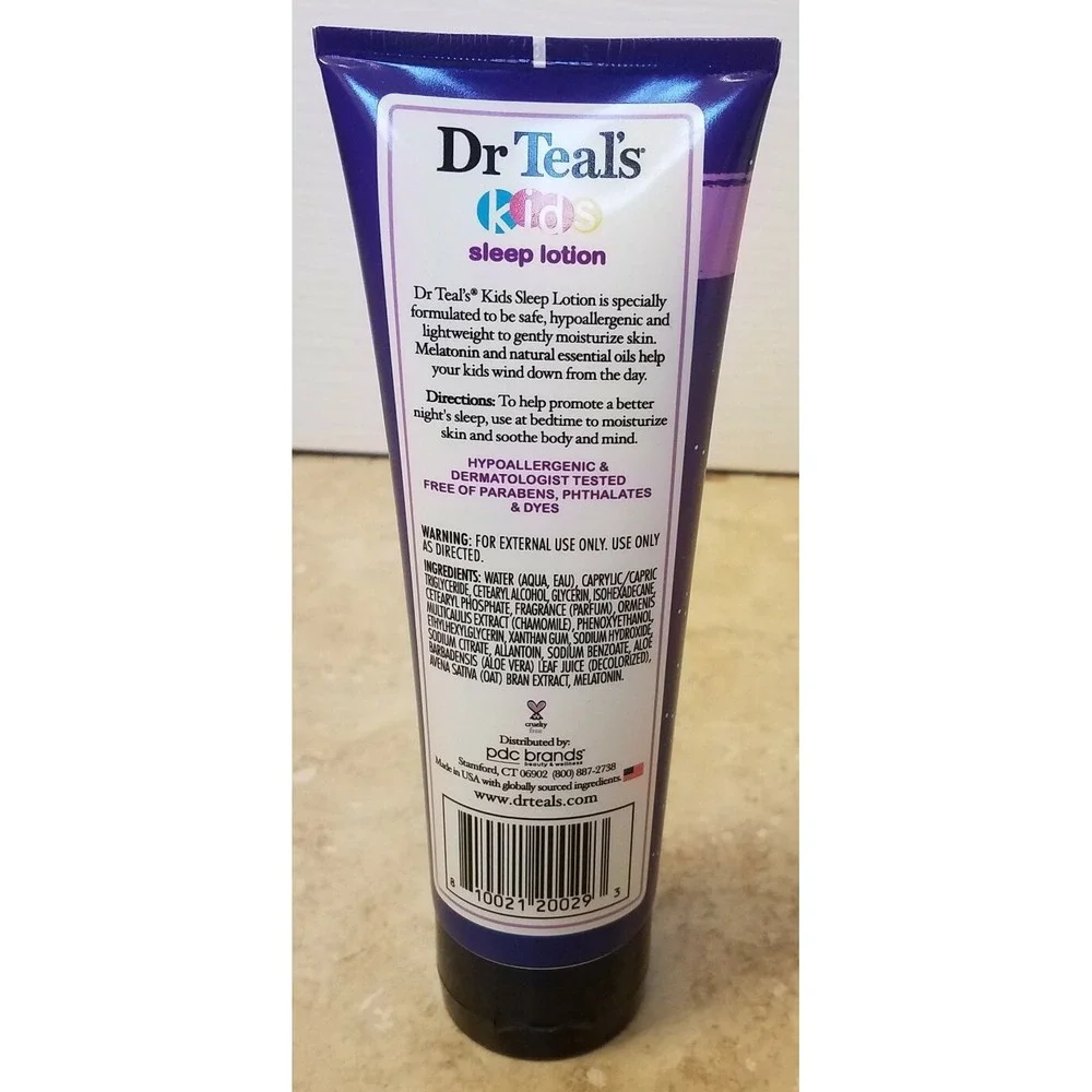 Dr Teal's Kids Melatonin & Essential Oil Combo Set Sleep‎ Bath Soak & Lotion NEW